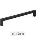 Elements By Hardware Resources 160 mm Center-to-Center Matte Black Square Stanton Cabinet Bar Pull,  625-160MB-10